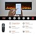 Oxhark Flame Linear Smart WiFi Electric Fireplace 72 Inch, APP & Touch Screen & Remote Control, 169 Realistic Flame Color Combinations, Timer & Thermostat Fireplace Heater,1500W