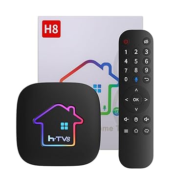 Receptor HTV 8 H8 Comando de Voz 4k Original htv 8 h8 Configurado Vitalício