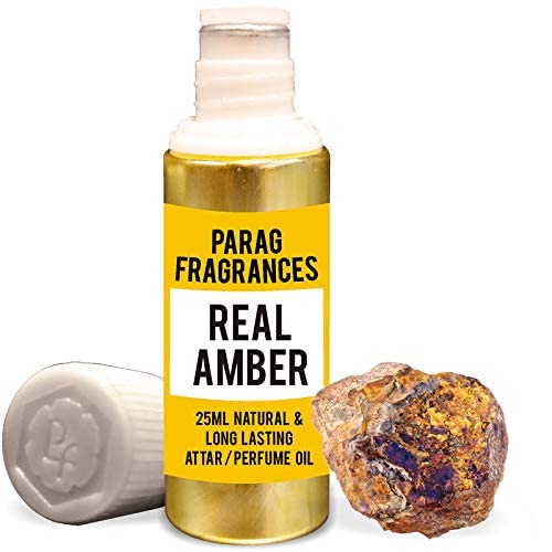 Attar ambre naturel pour le corps, parfum à l'huile distillé de 25ml pour le bien-être