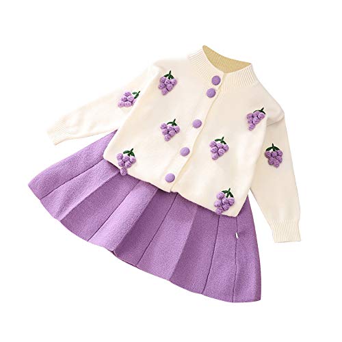 Vestido de princesa con tutu para ninos comodo de dos piezas morado 2