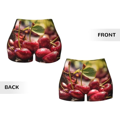 Pears Pattern Sports Shorts, high Elastic Slim Fitness Pants, Suitable for Yoga/Leisure/Daily wear3