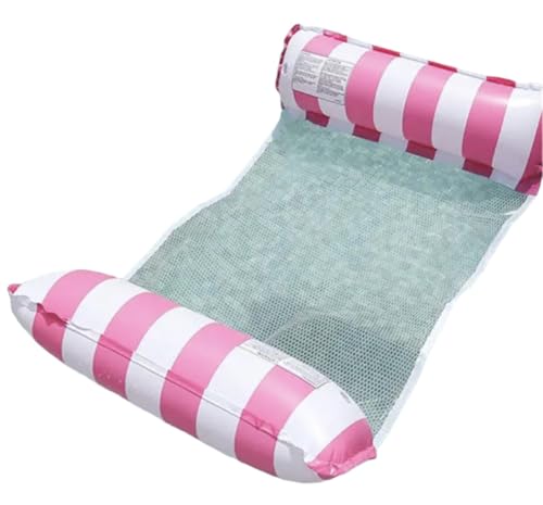 Aufblasbare Pool-Hängematte/Rosa Pool Float/Pool Aufblasbare für Erwachsene, 4 in 1 Schwimmbad Schwimmer Hängematte/Pool...