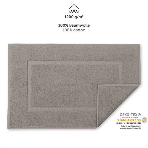 Blumtal Premium Frottier Badematte - Badeteppich Oeko-TEX® Zertifiziert, waschbarer Badvorleger 50x80cm, saugstark… – Bild 3