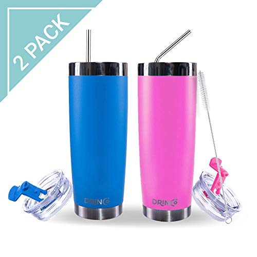 DRINCO - 20 oz Stainless Steel Tumbler | Double Walled Vacuum Insulated Mug