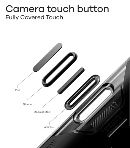 Image of Aulumu A17 iPhone 17 Pro Magnetic Thermal Case | CoolHyper | with Camera Control | IMD Technology | Compatible with Magsafe | Touch Translucent Gray