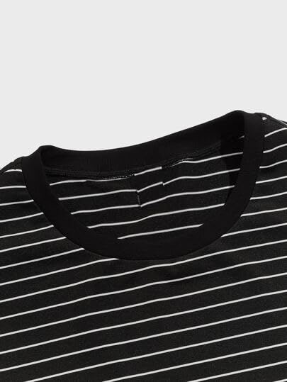 Image of The Modern Soul Regular Fit Stripe Tshirt for Men | Half Sleeve Men Tshirt