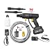 KATSU FIT-BAT 21V Cordless Pressure Washer with 4.0Ah Battery and Charger, Portable High Pressure Washer Cleaner Gun with 2 Nozzles and Hose Kits for Patio Cleaning Car Washing Garden Watering