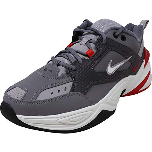 Nike Men's M2K Tekno Gunsmoke/Summit White/Natural Heather Synthetic Cross-Trainers Shoes 12 M US