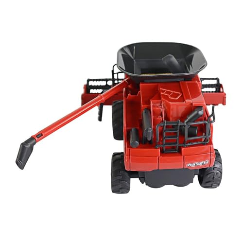 Trator Colheitadeira Case IH 9250, Brinquedo com Detalhes Realistas, Cabine Transparente e Plataform