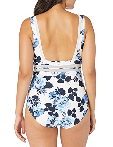 Tommy Hilfiger Women's Plunge V-Neck One Piece Swimsuit #TOP21
