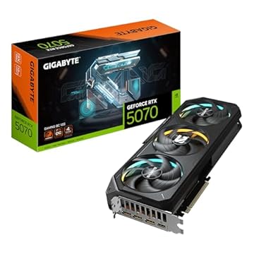 Placa de Vídeo Gigabyte GeForce RTX 5070 Gaming OC 12GB GDDR7 – Ray Tracing, DLSS 3, Resfriamento WINDFORCE, GV-N5070GAMING OC-12GD