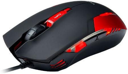 E-Blue Cobra II 1600 DPI Ergonomic Gaming LED Mouse with Bigger Scroll Wheel (EMS151RE)