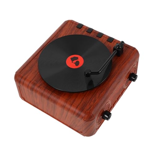 Haut-parleur sans fil vintage Mikinona mini phonographe compact pour rompre la monotonie du bureau