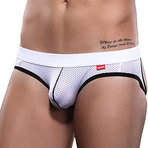 Men's Mesh Low-Rise Jock Strap (Medium, 3-pack(Black2/Dark Grey/White))