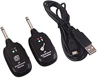 🎸Advanced Wireless Technology : Wireless guitar system features digital wireless technology that delivers great audio quality, simple setup, and is extremely reliable for any gigging musicians. UHF original sound transmission, anti-interference and u...