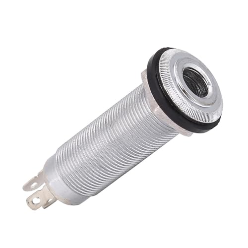 TOPINCN Conector Jack de Salida de Clavija de Extremo de Metal de Primera Calidad para bajo de Guitarra...