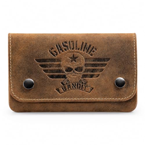 GASOLINE BANDIT Blague à Tabac en Cuir Véritable
