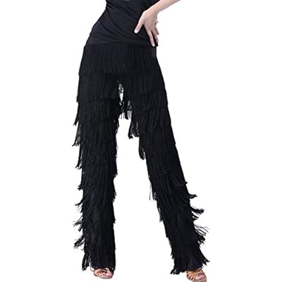 pants with fringe on side