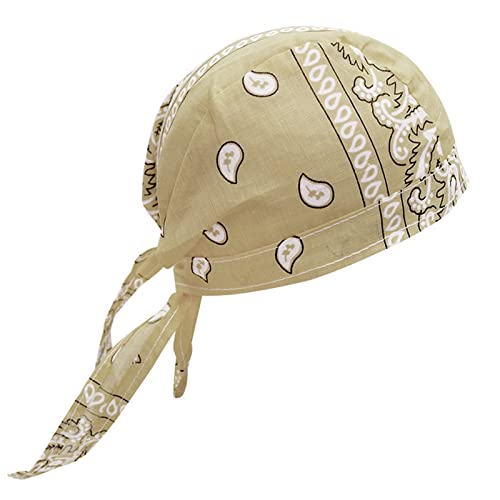 Zhiyao Bandana Cap Underm Ciclismo Casco de Verano Pañuelos de Bicicleta Gorro de Cabeza Pañuelo Pirata Toallitas Ventiladas para Natación Correr Senderismo Montañismo Ciclismo Hip Hop Motocicleta