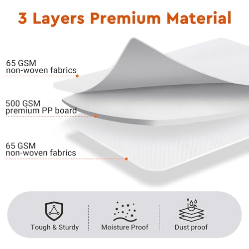 Image of StorageTastic 6 Pack Bed Sheet Closet Organizers and Storage,Sturdy Foldable Storage Containers with Window and Label,Storage and Organization for Bedding Sheets,Duvet Covers,Blankets (White)