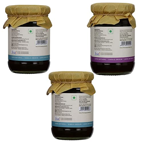 Image of UNDER THE MANGO TREE UTMT Healthy Honey combo | Tulsi, Jamun and Eucalyptus Honey Combo | Single Flora | Unprocessed Raw honey | 100% Natural | Single Origin