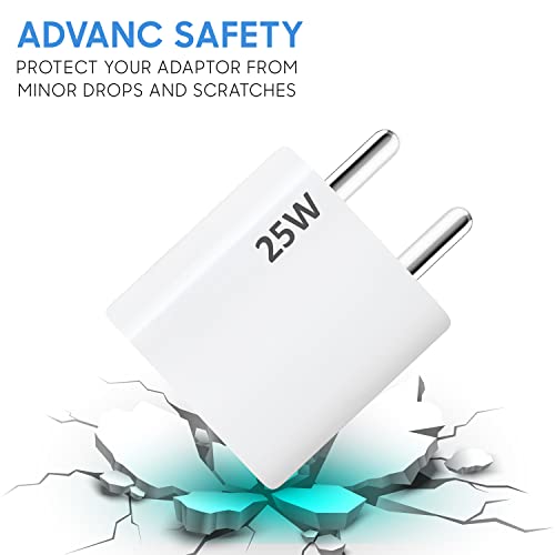 Image of 25W High-Speed Charger Adapter Compatible for iPhone 14 /14 Plus / 14 Pro /14 Pro Max, iPhone 13 /13 Pro Max /13 Mini /12 /12 Mini /12 Pro Max, 11 /X /XS Series with PD Charging Adaptor [25 Watt], White