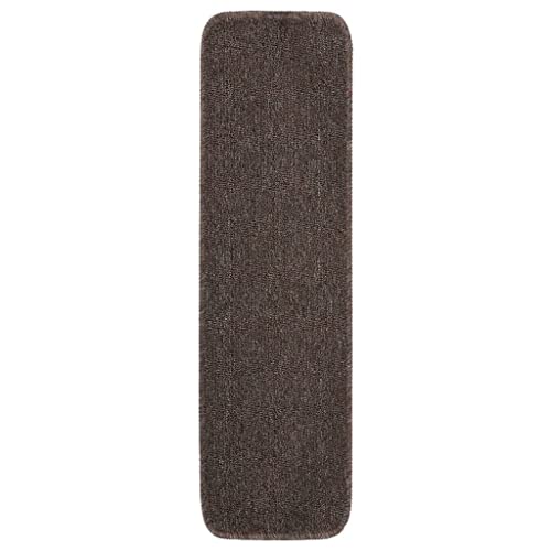 Alfombrillas para escalones de 100% polipropileno, calidad textil con base de látex marrón 2