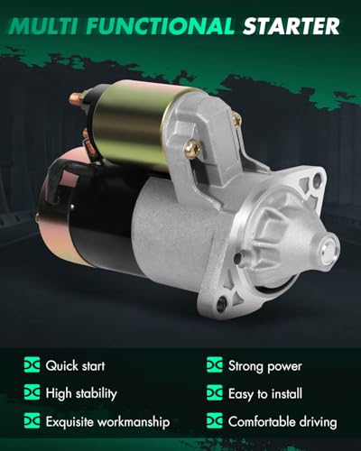 Image of SCITOO Motor Starter for 17166 17194 Starters Fit for Asuna for Sunrunner 1992-1993, for Chevrolet for Tracker 1989-1991 1998-1999 2001-2002, for Geo for Tracker 1989-97, for GMC for Tracker 1989-91