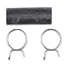00088403 Bosch Dishwasher Drain Hose Adapter (Black)-With Clamps
