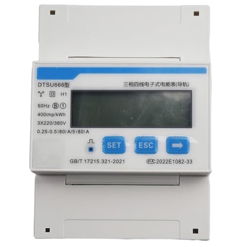 Dtsu666 moniteur d'énergie triphasé 80A avec protocole RS485 Modbus-RTU - 2