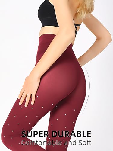 Image of Women's 80 Denier Semi Opaque Tights High Waist Soft Solid Color Footed Pantyhose