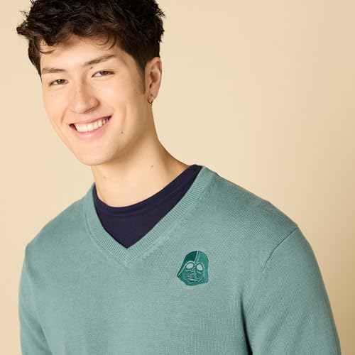 Amazon Essentials Disney | Marvel | Star Wars Men's V-Neck Sweaters4