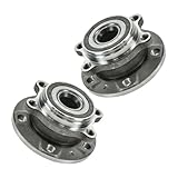 Front Driver and Passenger Side Wheel Bearing and Hub Assembly Set 2 Piece Compatible with 08-13 Audi A3 06-13 A3 Quattro 15-18 Q3 15-18 Q3 Quattro 08-15 TT Quattro 12-13 TT RS Quattro
