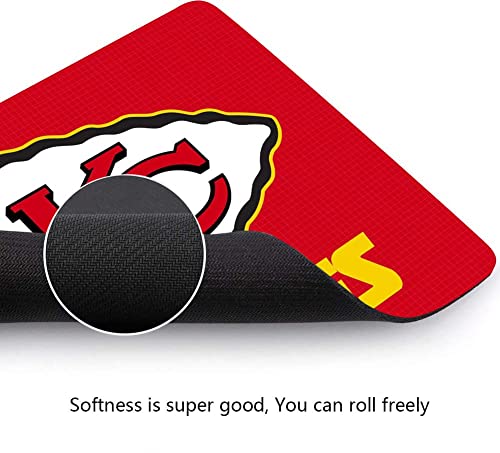 Mialtry DEGUO1-X1S Gaming Mouse Pad, Sport Football Mousepad With Non-Slip Rubber Base For Laptop Computer Desktop Game Mat,Fans Gift Red Design thumb #4