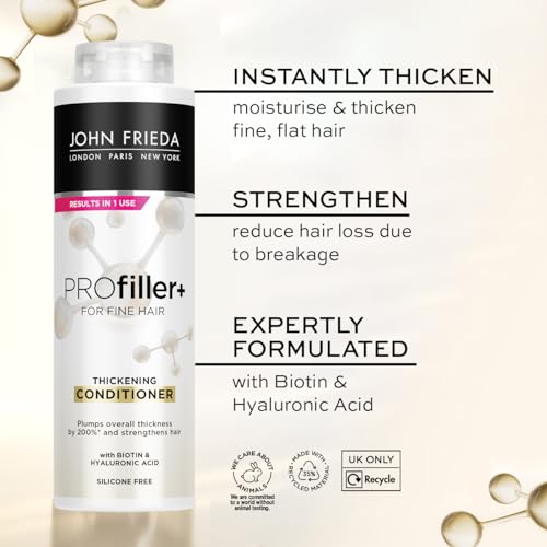 John Frieda PROfiller+ Thickening Conditioner for Thin, Fine Hair, 500ml - Image 4