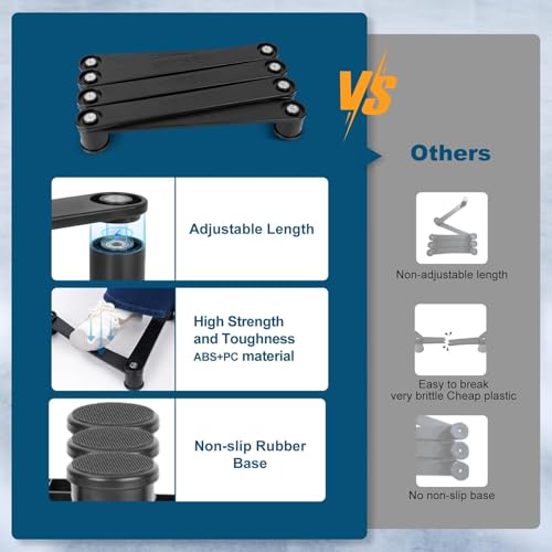 Hockey-Trainingsgerät mit magnetischem größenverstellbarer Hockeyschläger Trainer für portables Stickhandling-Training zur Verbesserung von Puckkontrolle, Reaktionszeit und Koordination (5 Abschnitte)
