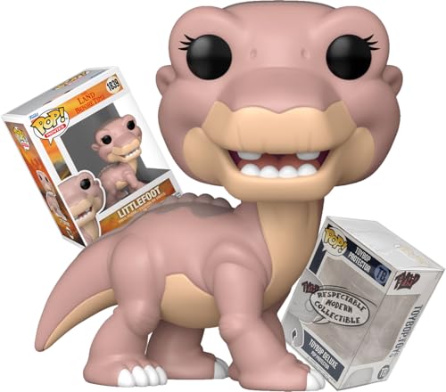 Funko Littlefoot The Land Before Time Apatosaurus + ToyBop Protector: Pop! Movies Vinyl Figure (Bundled with Pro-Deluxe Pop Protector Collector Case Box Gift Set)
