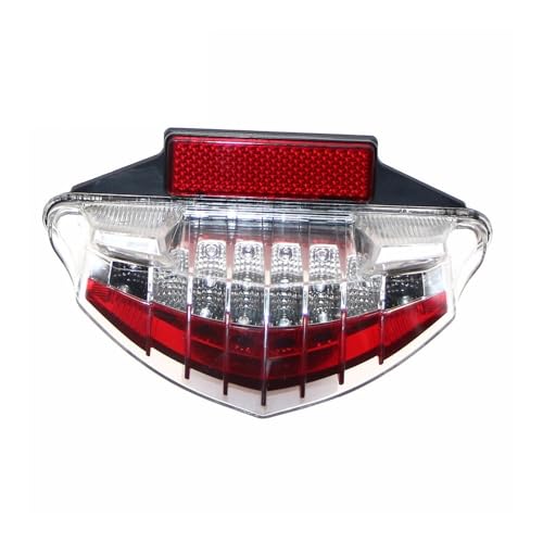 Feu arriere LED moto rouge 12V pour remplacer un eclairage usé