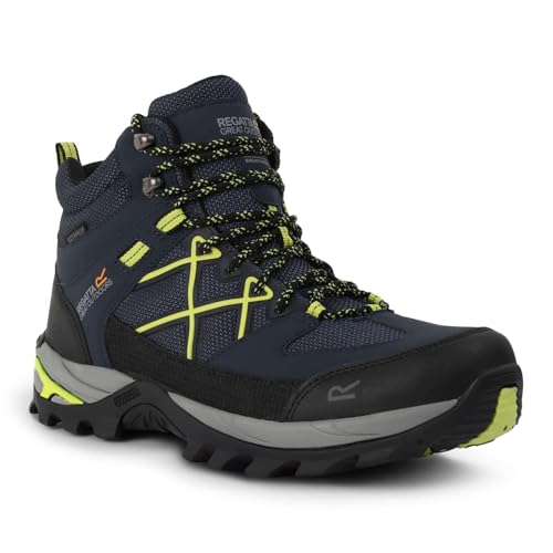 Regatta Mens Samaris III Walking Boots (13) (Navy/Lime Punch)