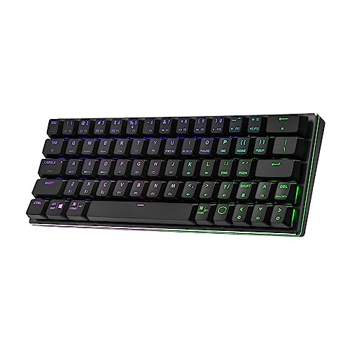 Image of Cooler Master SK622 Wireless 60% Gunmetal Mechanical Keyboard with Low Profile Brown Switches, New and Improved Keycaps, and Brushed Aluminum Design