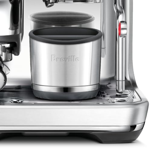 Image of Breville BEA501BSS Knock Box 10 Espresso Machine Accessory, 10 Puck Capacity, Brushed Stainless Steel