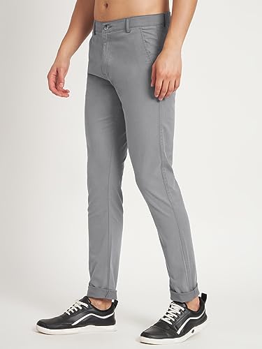 Image of KARGEENS Men Kargeens Men's Cotton Slim Fit Casual Chinos Trousers for Men Stylish