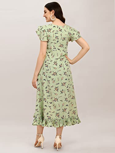 Image of QIQI Women's Crepe A-Line Maxi Casual Dress