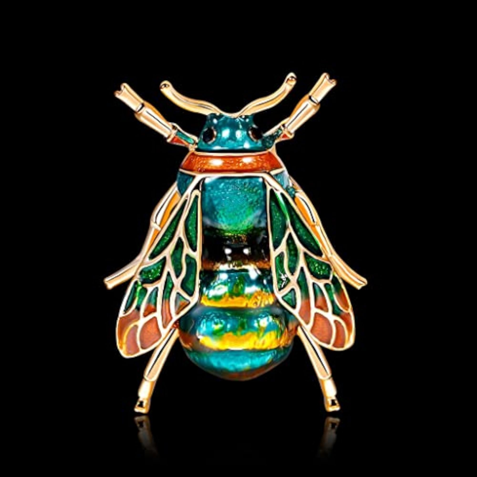 Bumblebee Brooch Corsage, Insect Accessory for Hats & Scarves