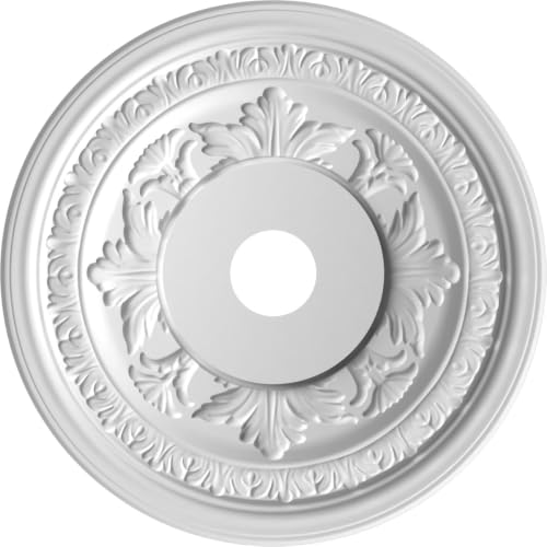 Image of Ekena Millwork 22 inchOD x 3 1 /2 inchID x 1 inchP Baltimore Thermoformed PVC Ceiling Medallion (Fits Canopies up to 7 3 /4 inch), Aged Copper
