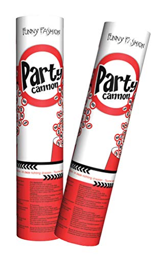 Konfetti Kanone Party Shooter Verkehrszeichen 50 Jahre (2 Stück)