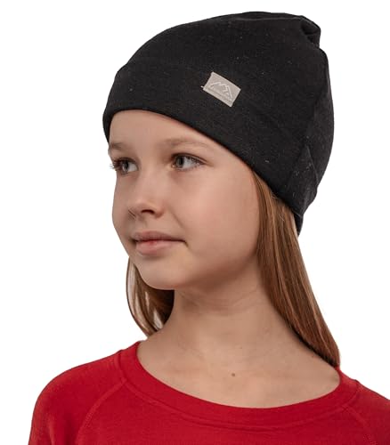 Merino Wool Beanie Kids - Unisex Cuff Wool Beanie Cap for Children - Breathable, Ideal for Sensitive Skin Winter Essential3