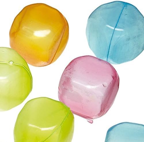 BarCraft Reusable Ice Cubes, Plastic, Multi Colour, Pack of 18