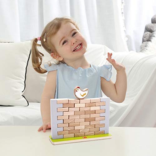 Image of Classic World Pick a Brick,Wall Games Family Games Brain Games for Kids, Pure Natural Wood Original Design and Production