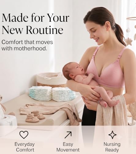 Image of DClub Nursing Maternity Bra Women's Seamless Lace Bras Wireless Breastfeeding Bra Breathable Bralette Pregnant Bras